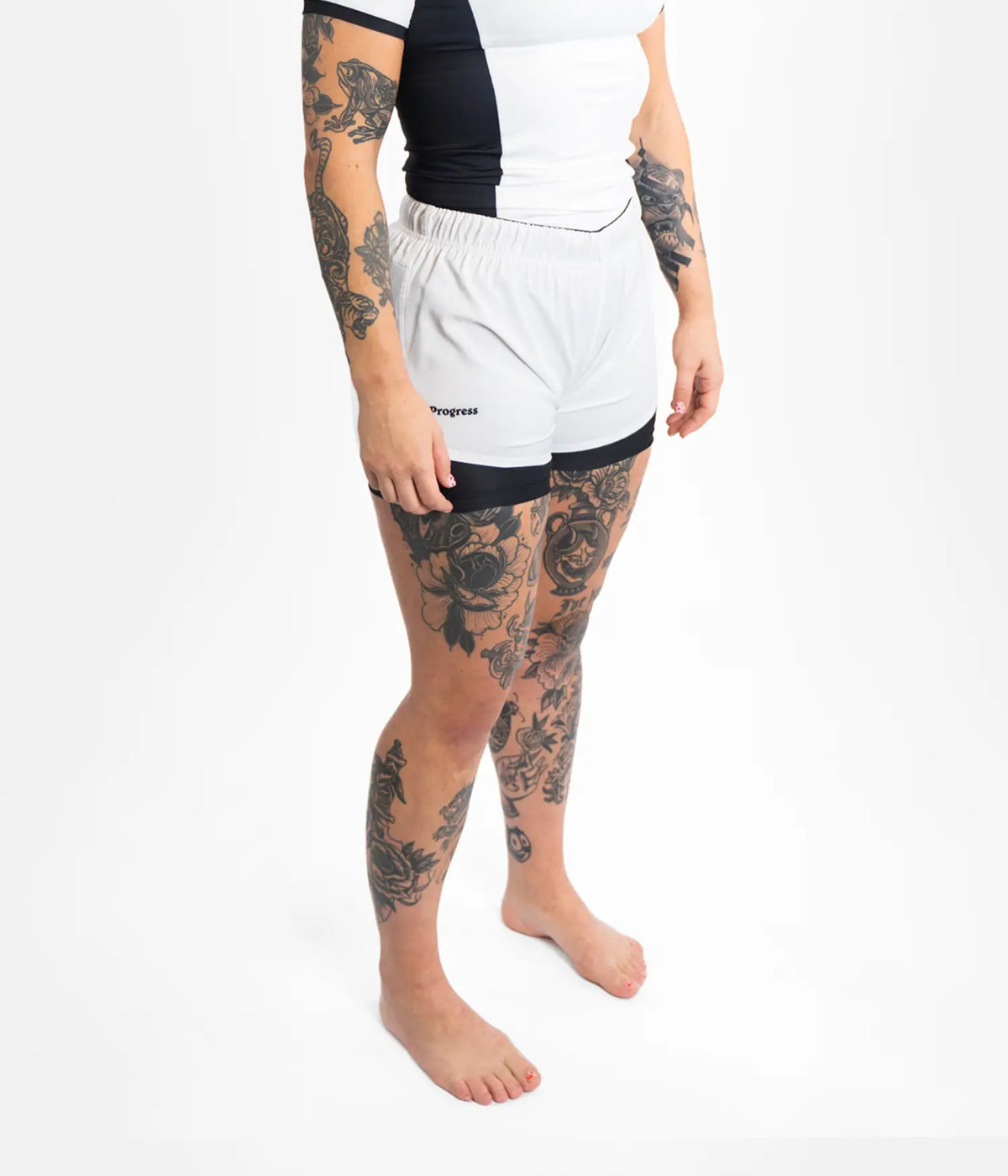 Women's Academy + White Hybrid Shorts Shorts