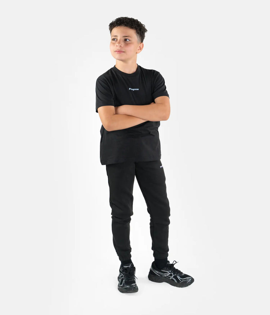 Progress Kids Tee - Black T-Shirt XS