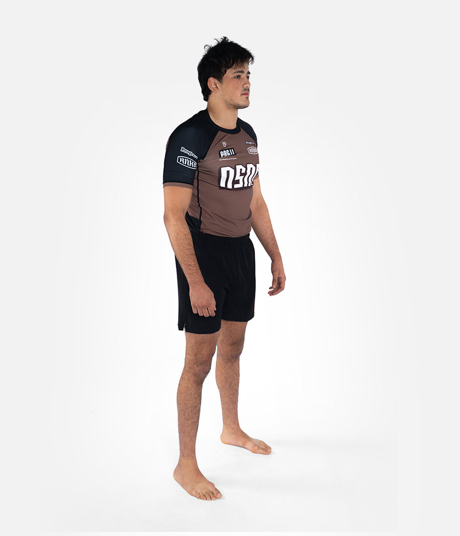 NSNP Ranked Rashguard Shortsleeve - Brown Rashguard