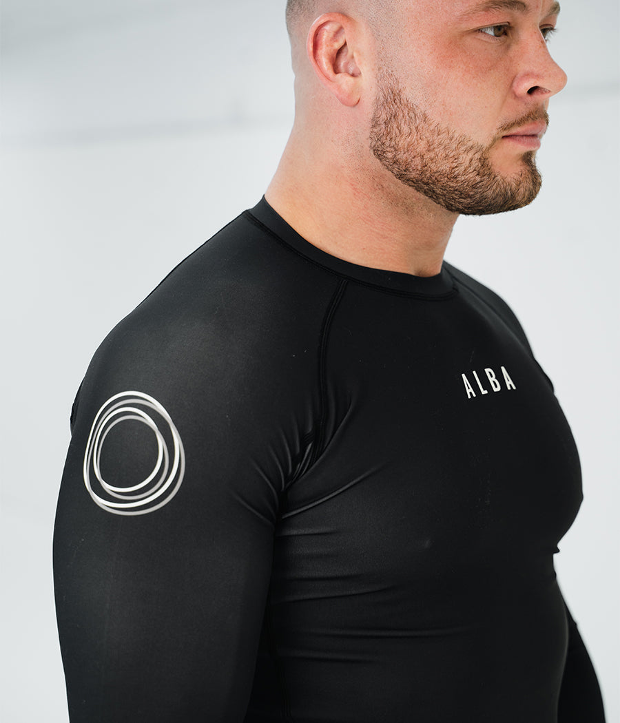 A L B A Club Longsleeve Rashguard - Black Rashguard