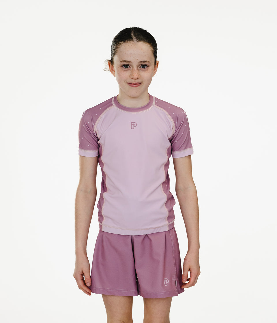Kids Academy + Baby Pink Rashguard Rashguard XS