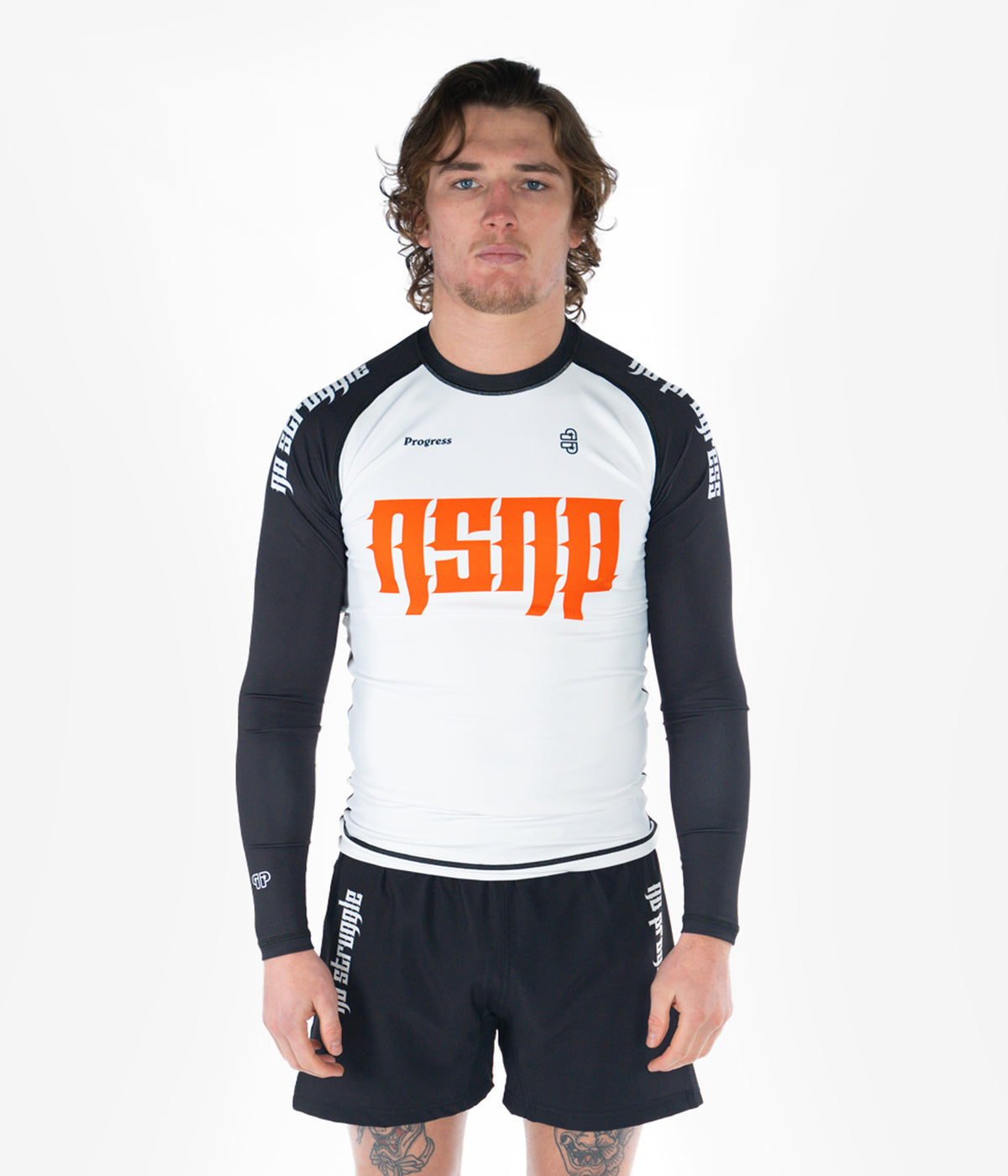 NSNP Metal Longsleeve Rashguard - White Rashguard