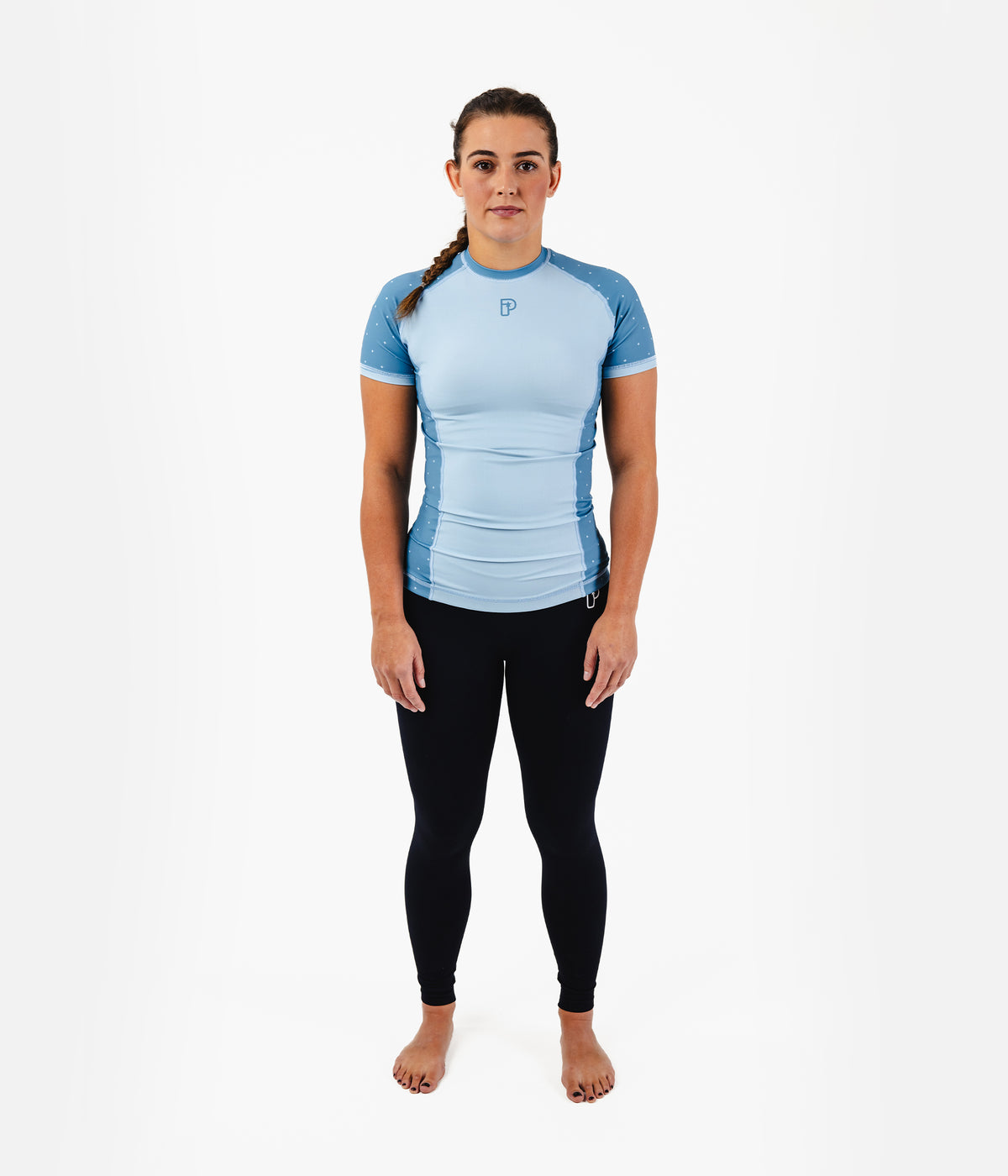 Women's Academy + Baby Blue Rashguard Rashguard XS