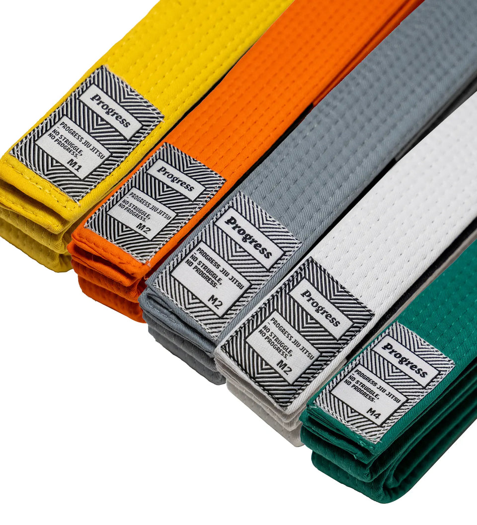 Kids Progress BJJ Belts 24/25 Belt M00 White