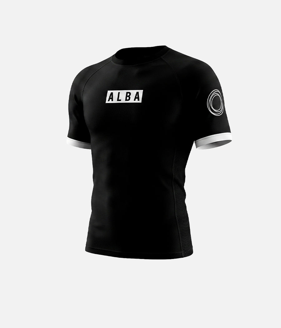 A L B A Premium Shortsleeve Rashguard - Black Rashguard