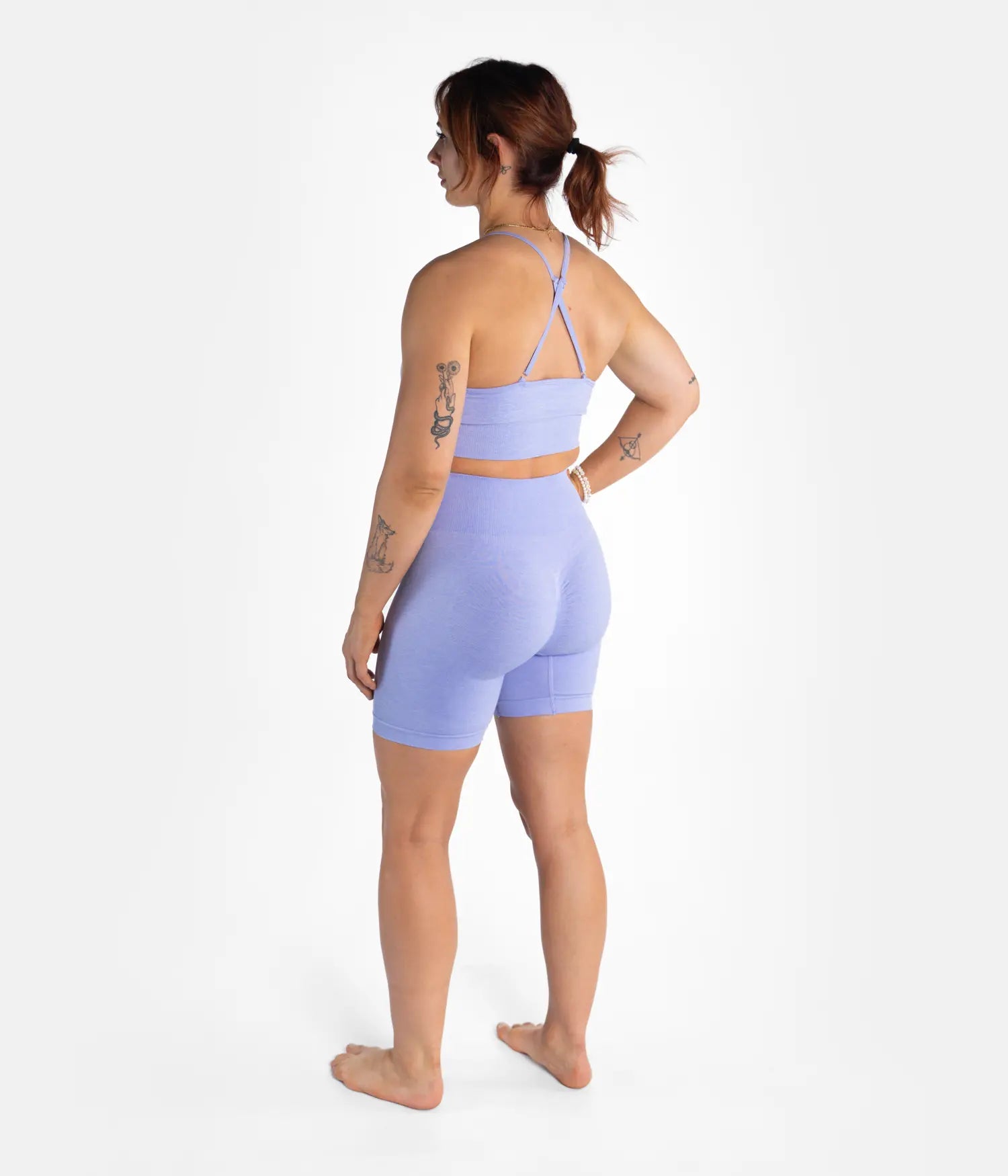 Eira Women's Seamless Shorts - Lilac Shorts