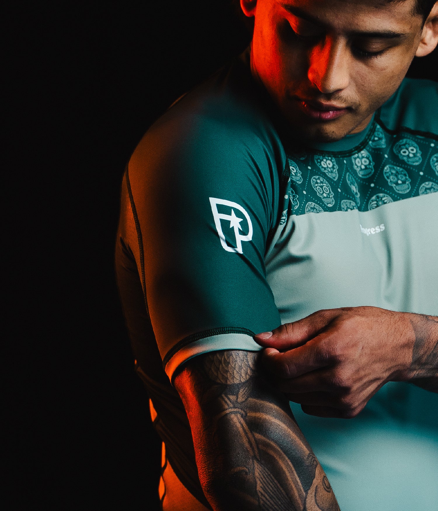 Calavera Rashguard - Olive Rashguard