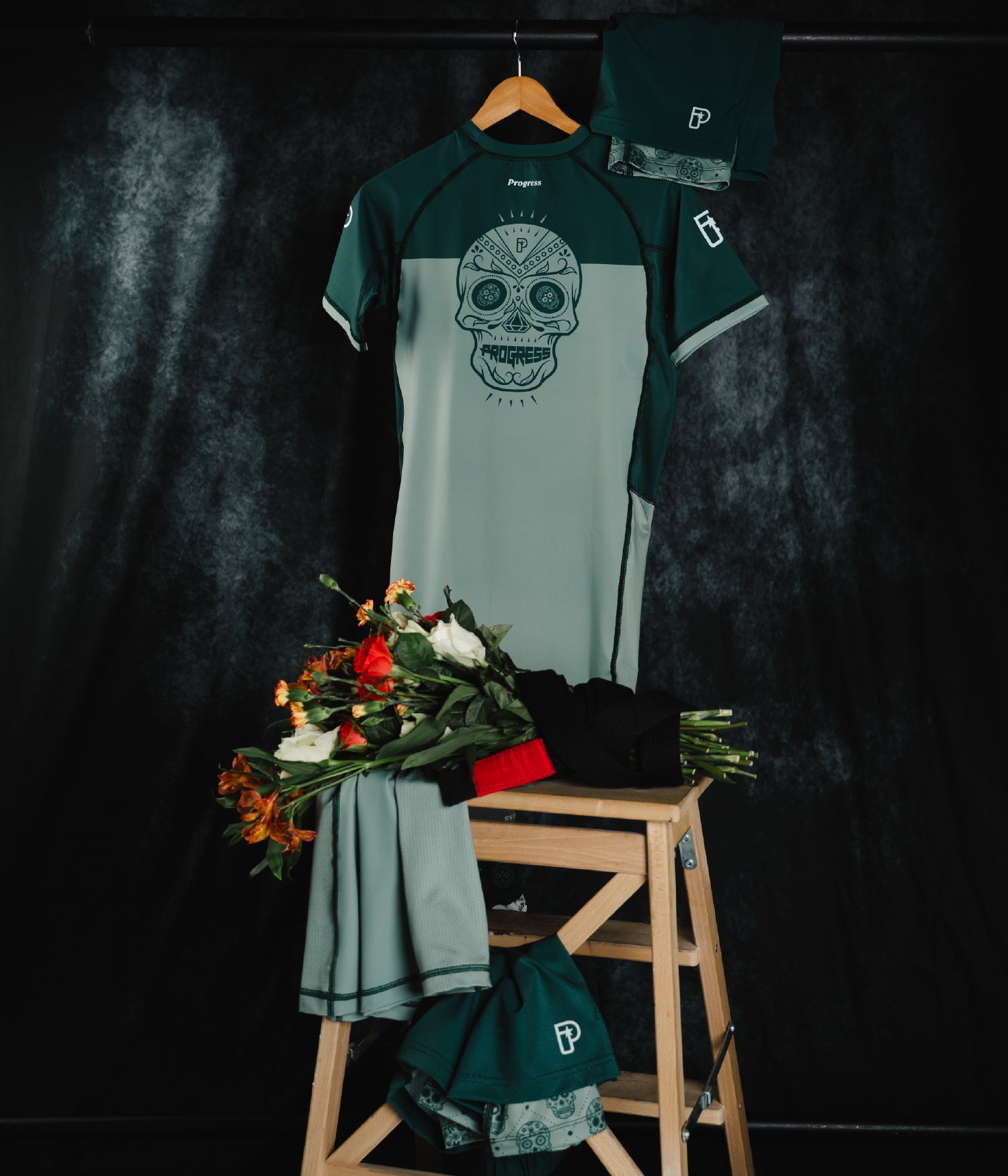Calavera Rashguard - Olive Rashguard