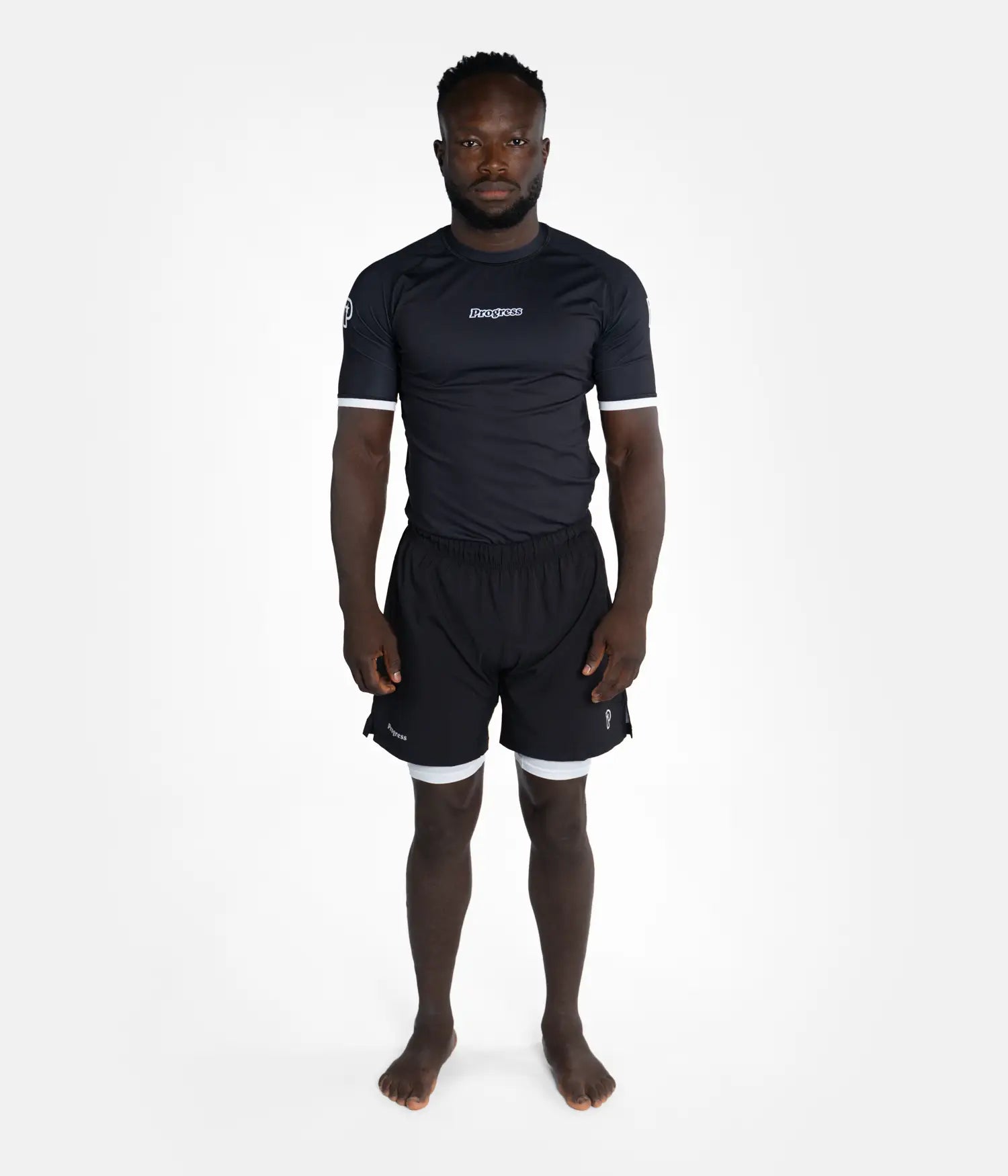 Academy + Rashguard - Black/White Rashguard