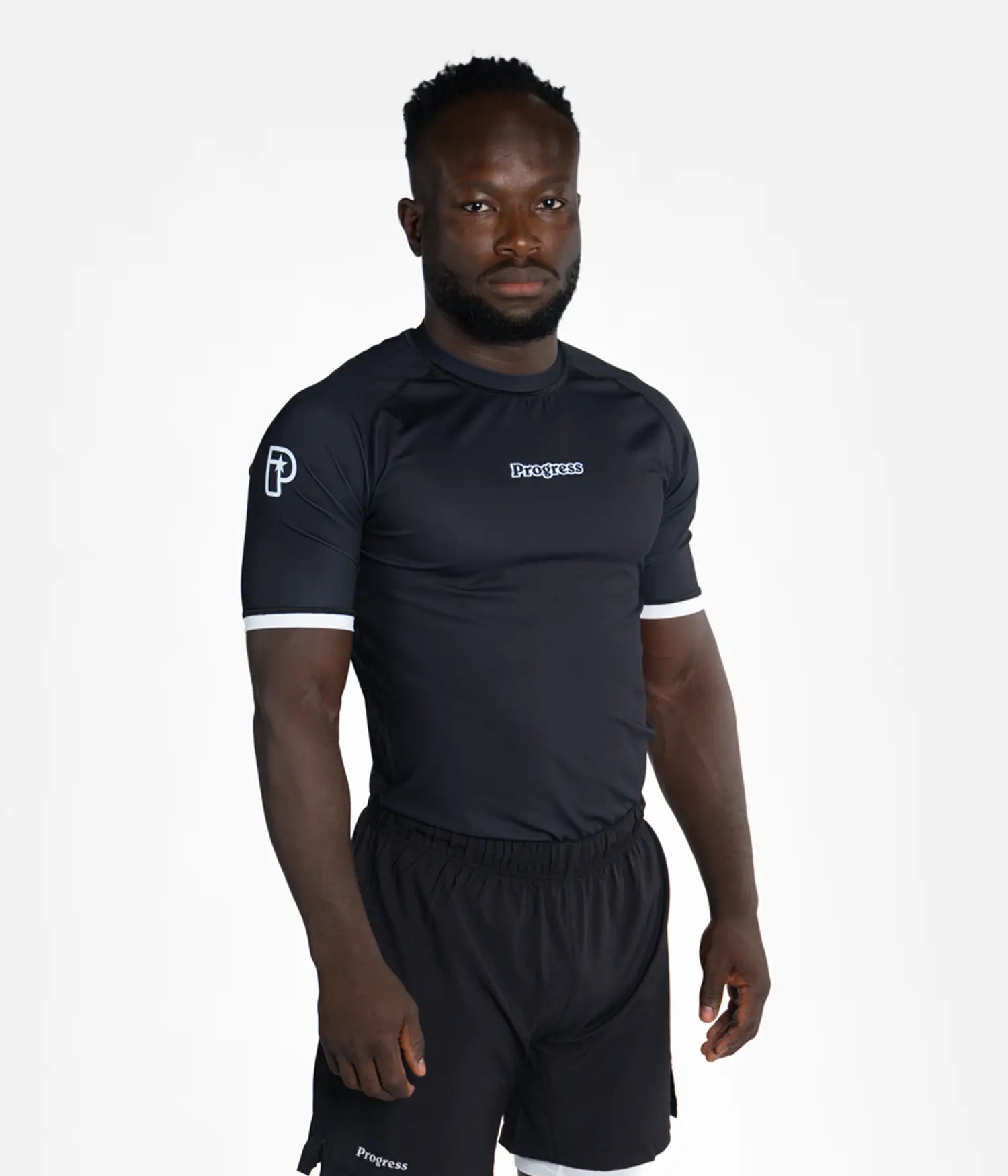 Academy + Rashguard - Black/White Rashguard