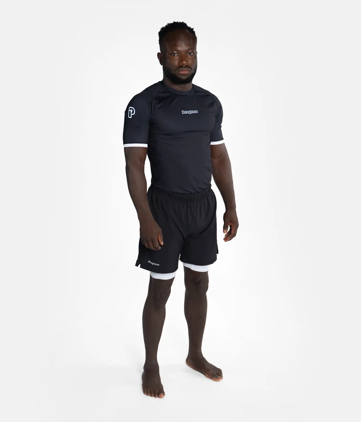 Academy + Rashguard - Black/White Rashguard