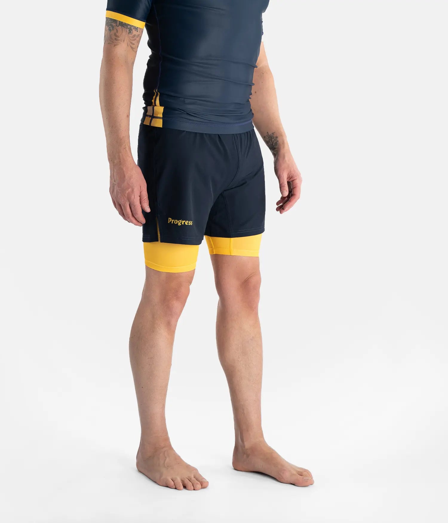 Academy + Navy Hybrid Shorts Shorts