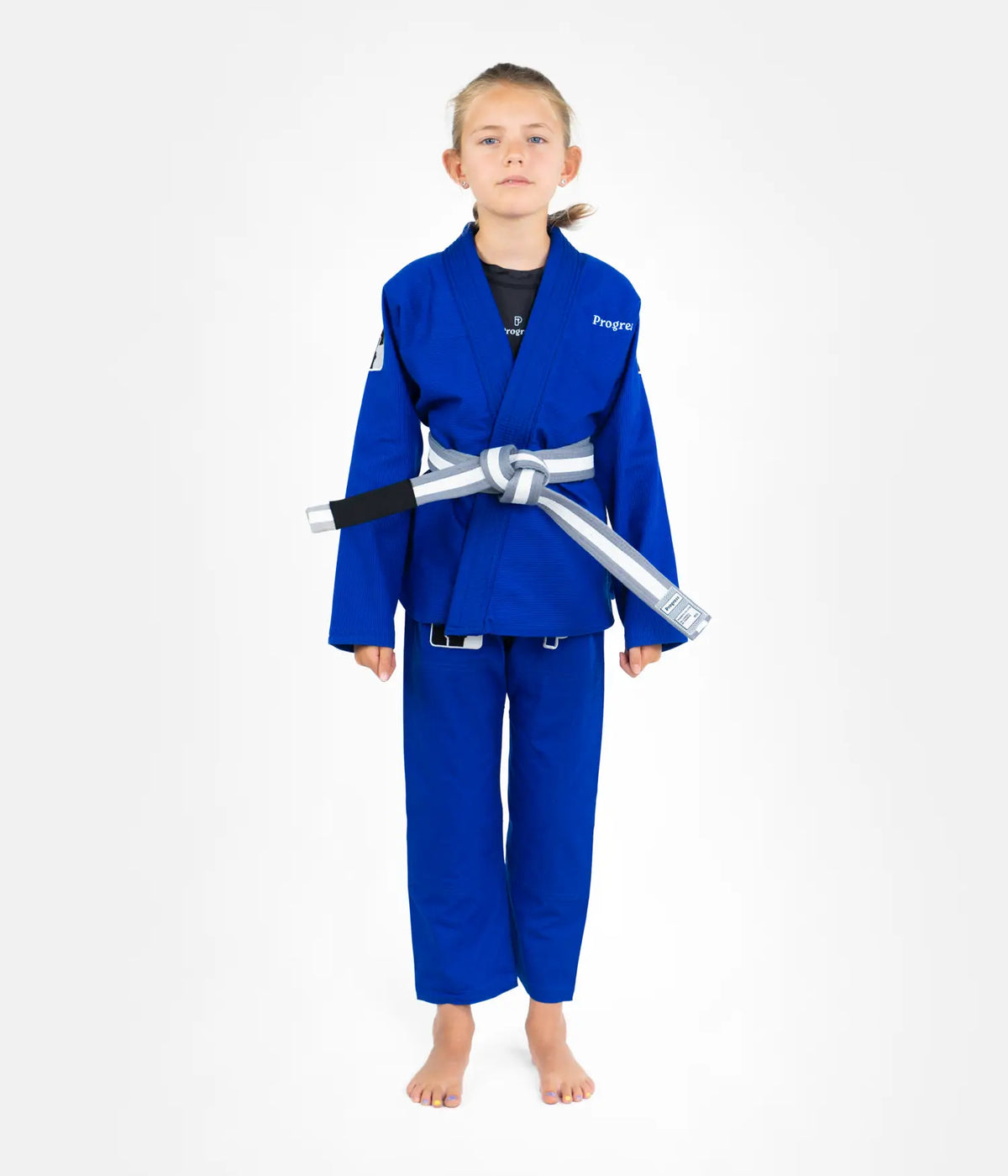 Kids Checkmat Official Gi - Blue Kimono