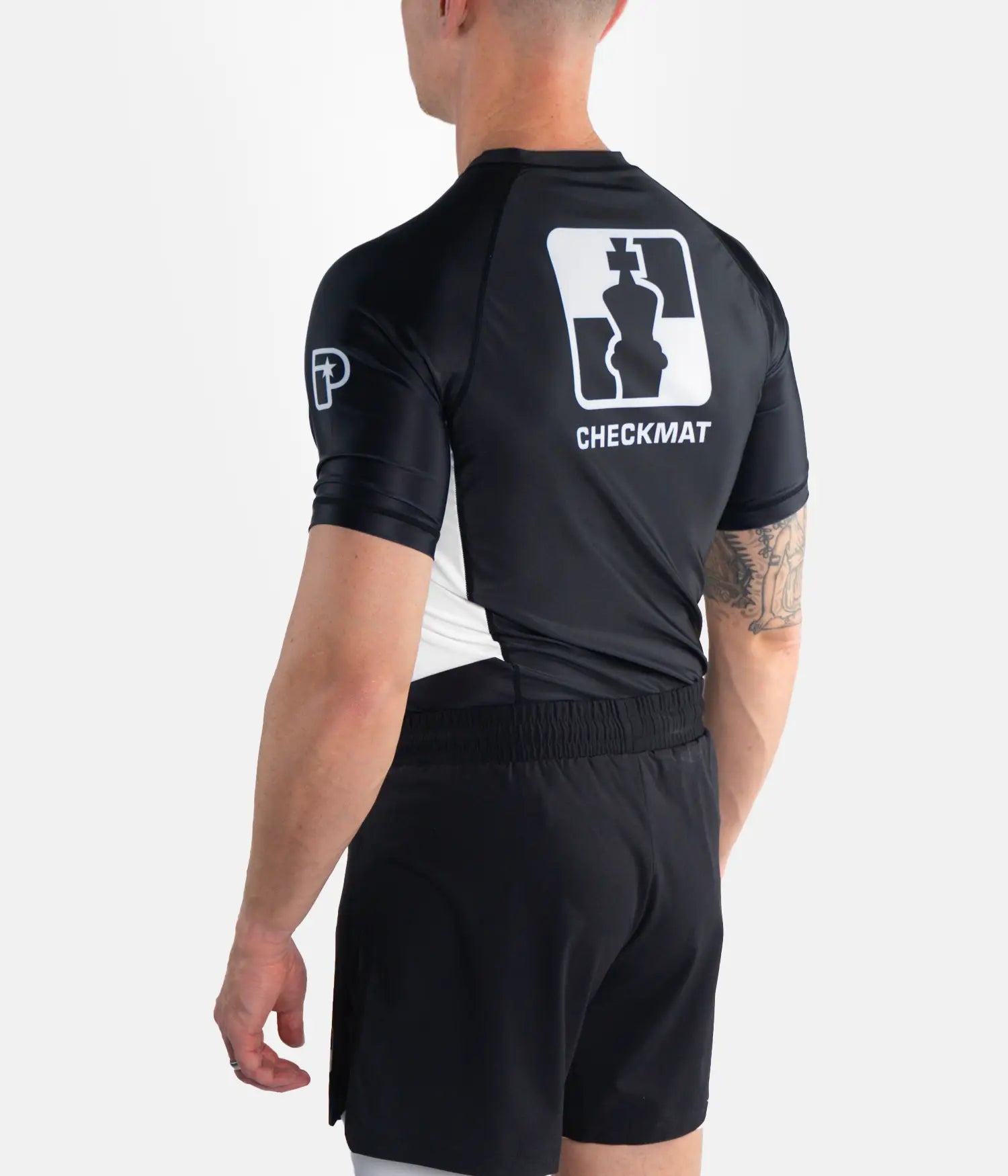 Checkmat Ranked Rashguard - White/Black Rashguard
