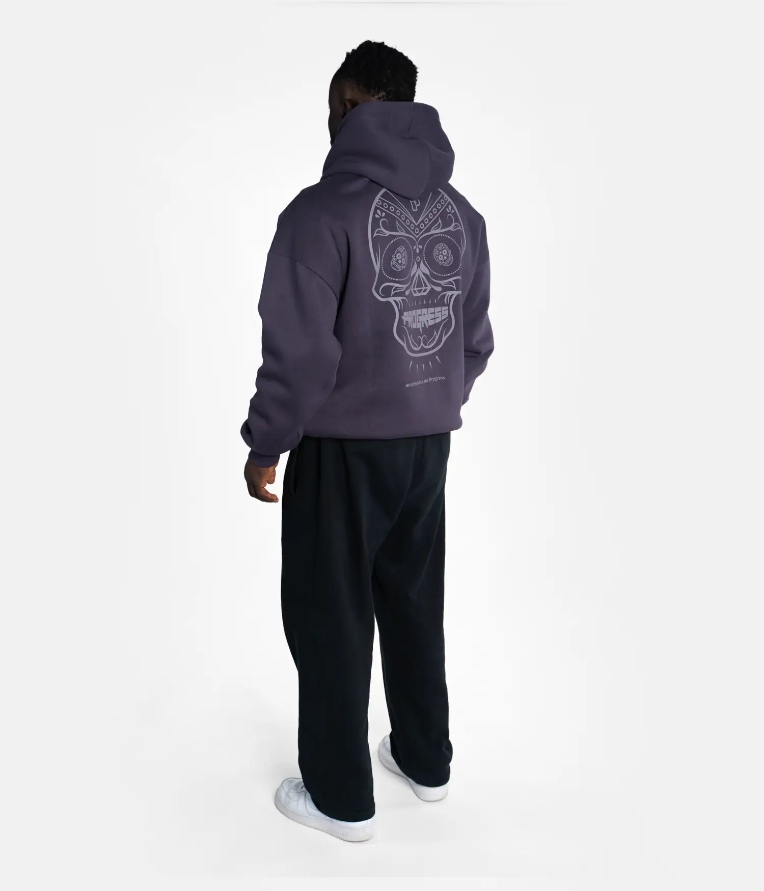 Calavera Oversized Hoodie - Brown Hoodie