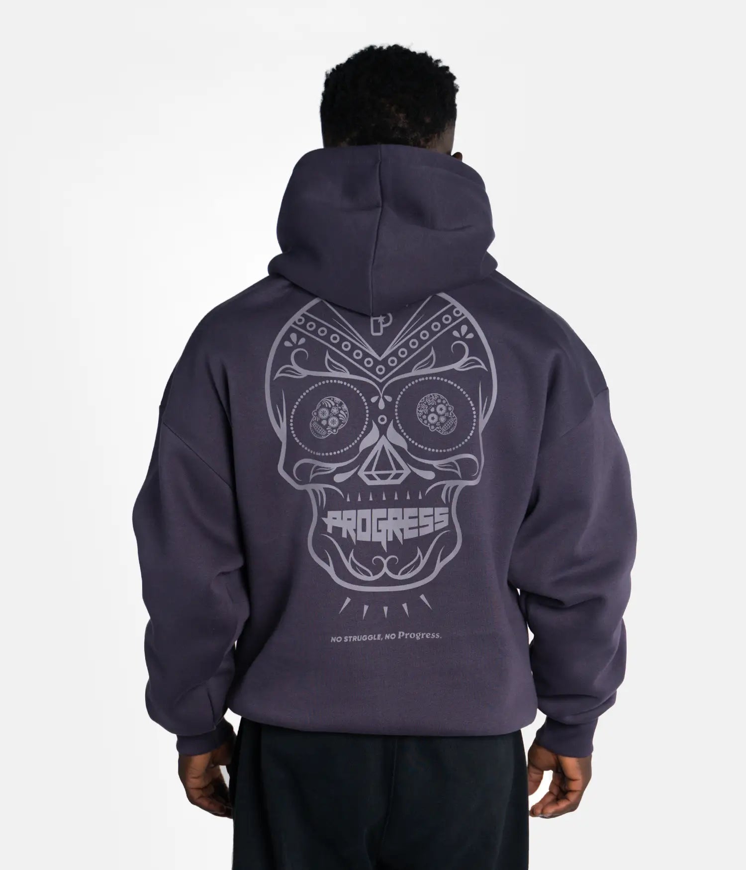 Calavera Oversized Hoodie - Brown Hoodie