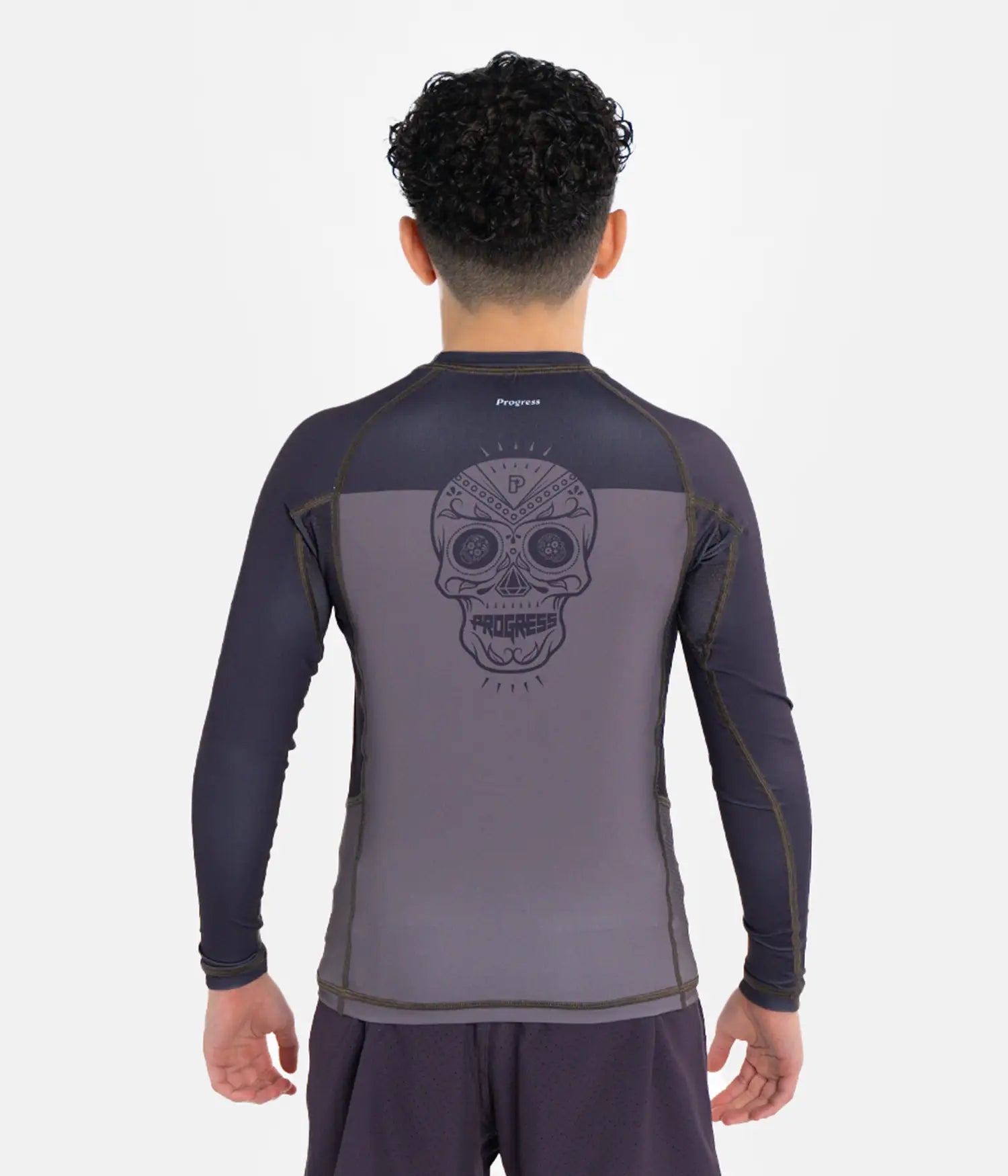 Kids Calavera Rashguard Longsleeve - Brown Rashguard