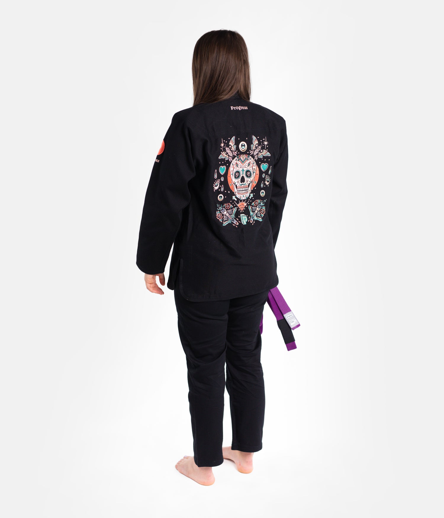 Ladies Sugar Skull Gi - Black