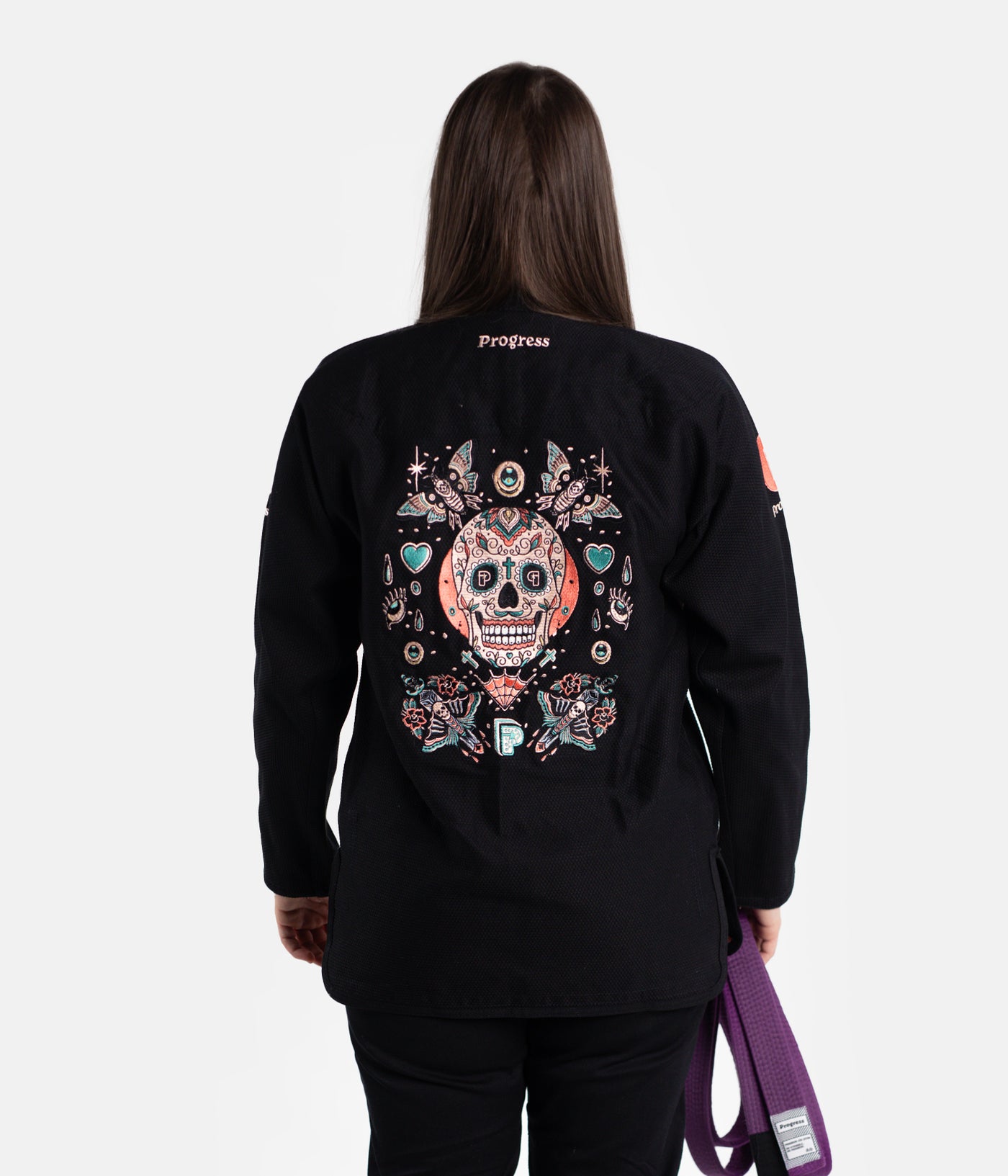 Ladies Sugar Skull Gi - Black