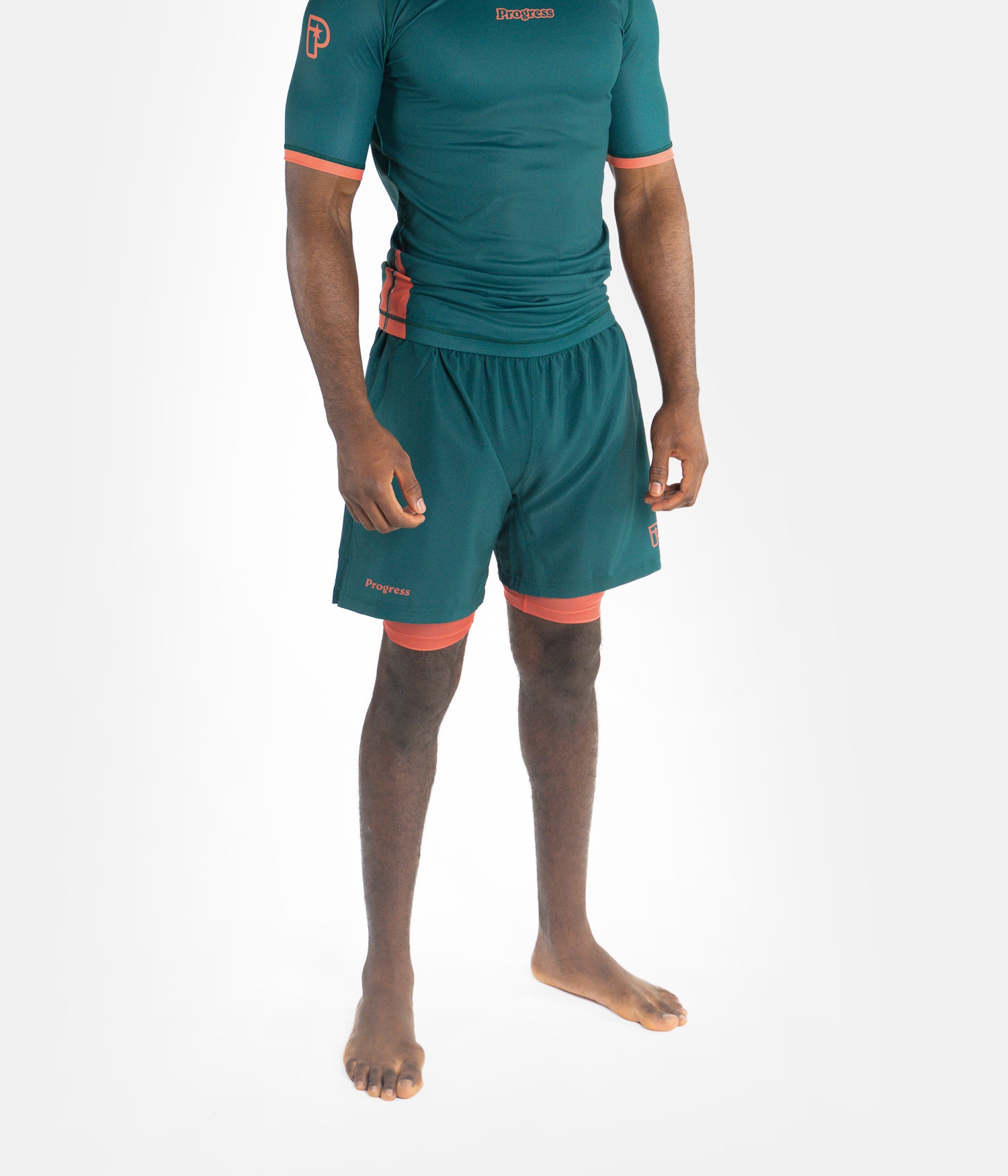 Academy + Deep Forest Green Hybrid Shorts Shorts