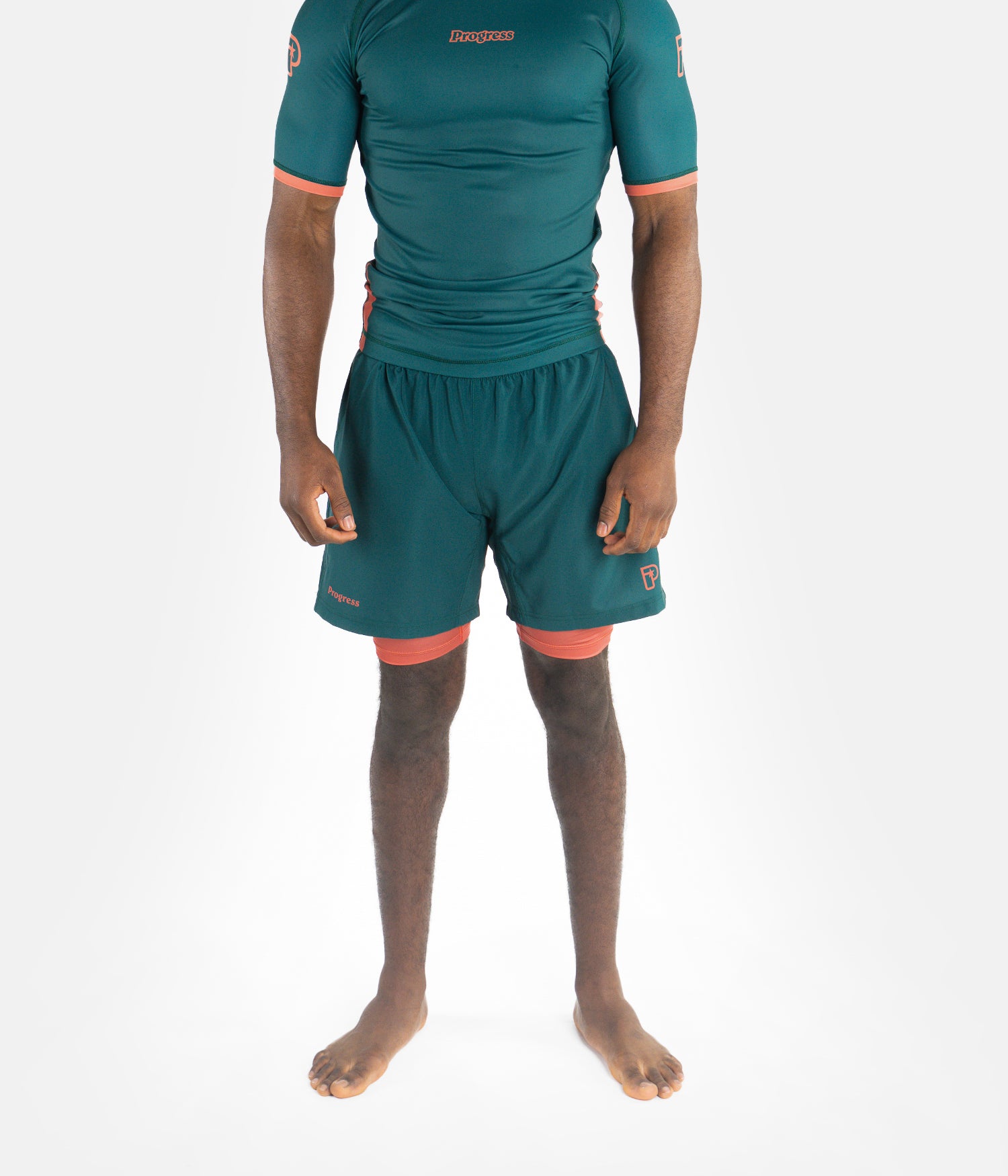 Academy + Deep Forest Green Hybrid Shorts Shorts