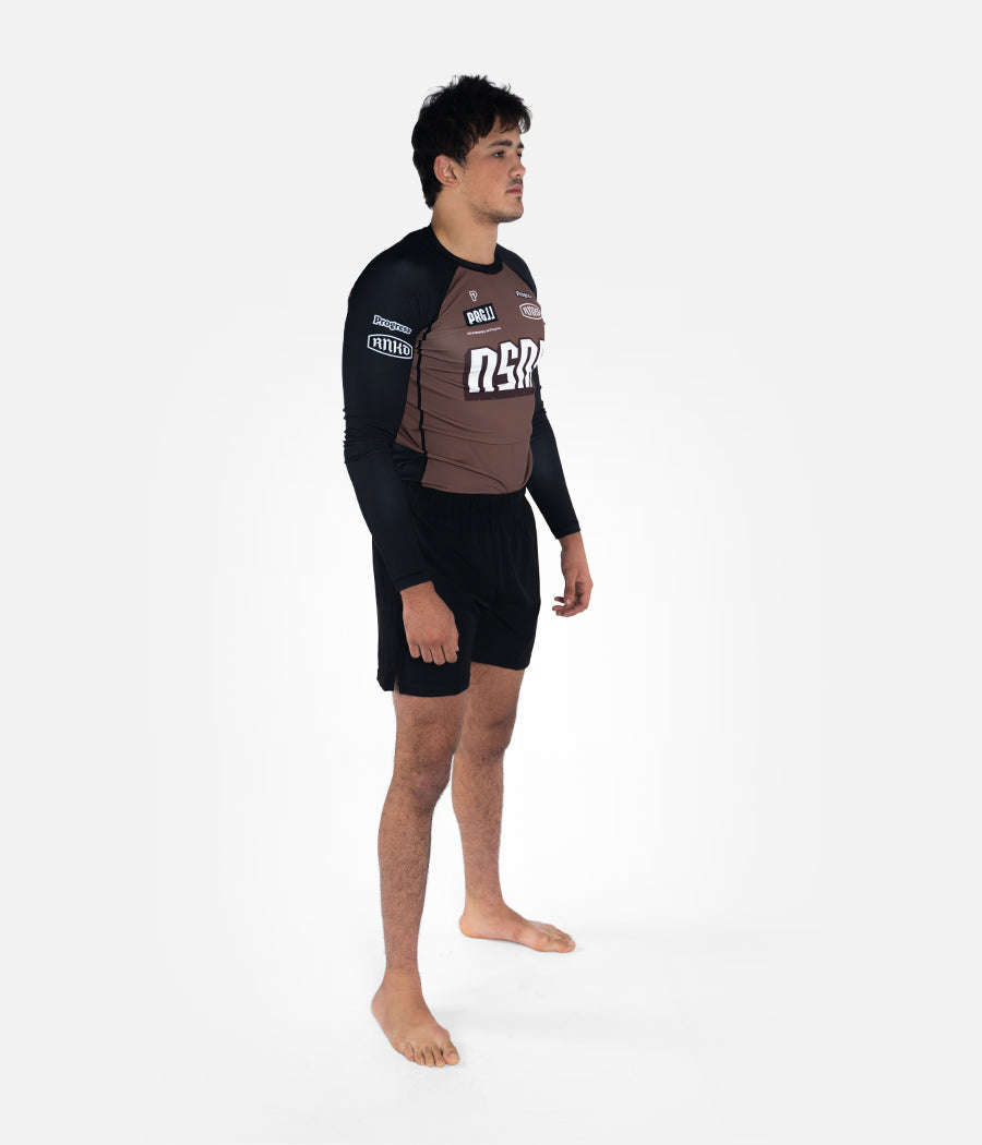 NSNP Ranked Rashguard Longsleeve - Brown Rashguard