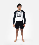 NSNP Ranked Rashguard Longsleeve - Black/White Rashguard XS