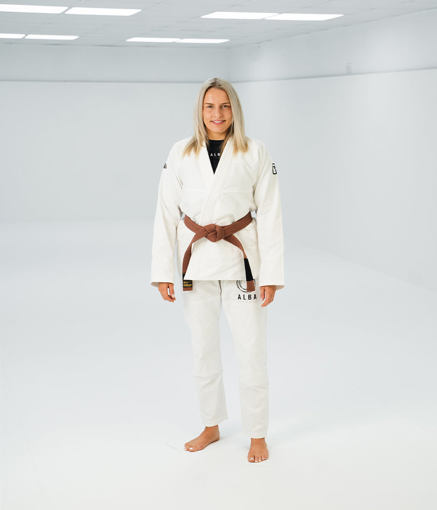A L B A Women's Club Gi - White Kimono F1