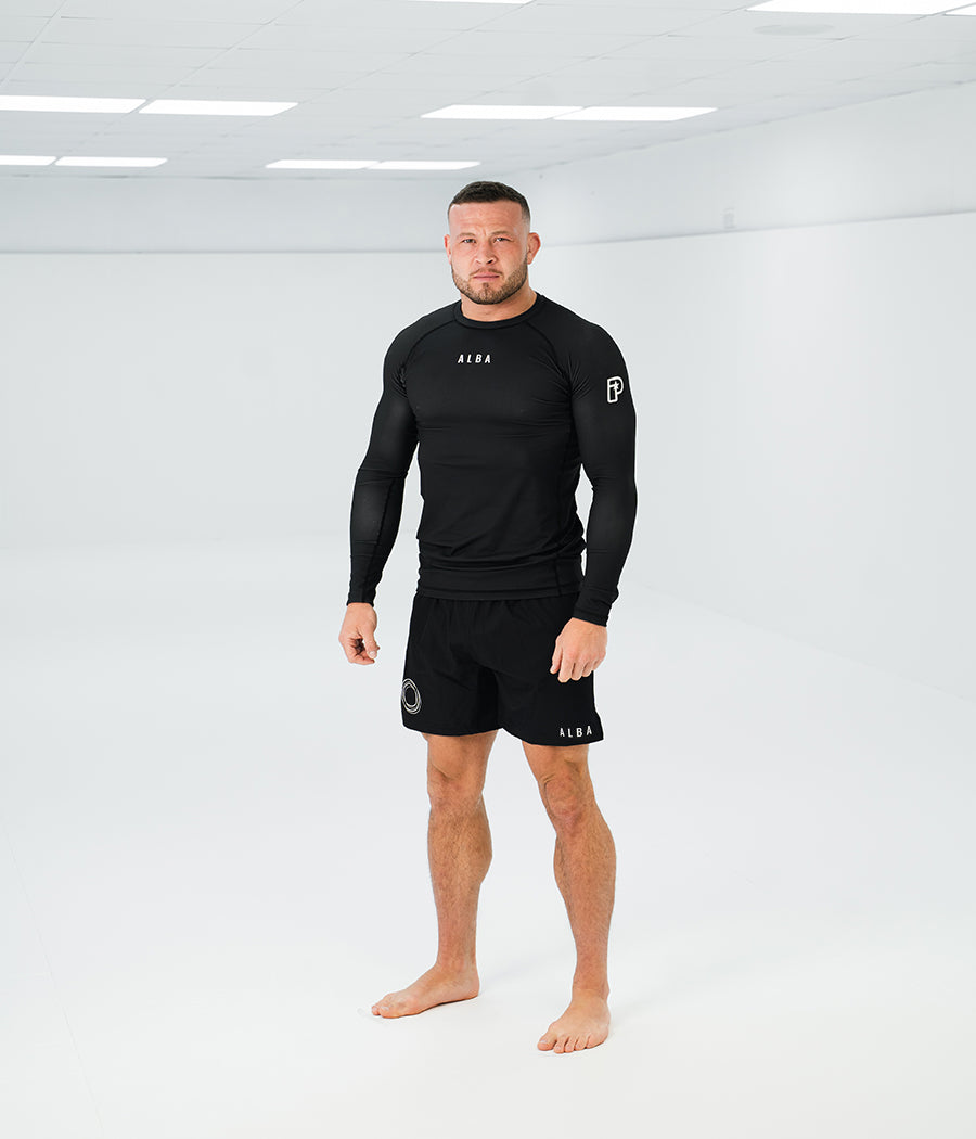 A L B A Club Longsleeve Rashguard - Black Rashguard
