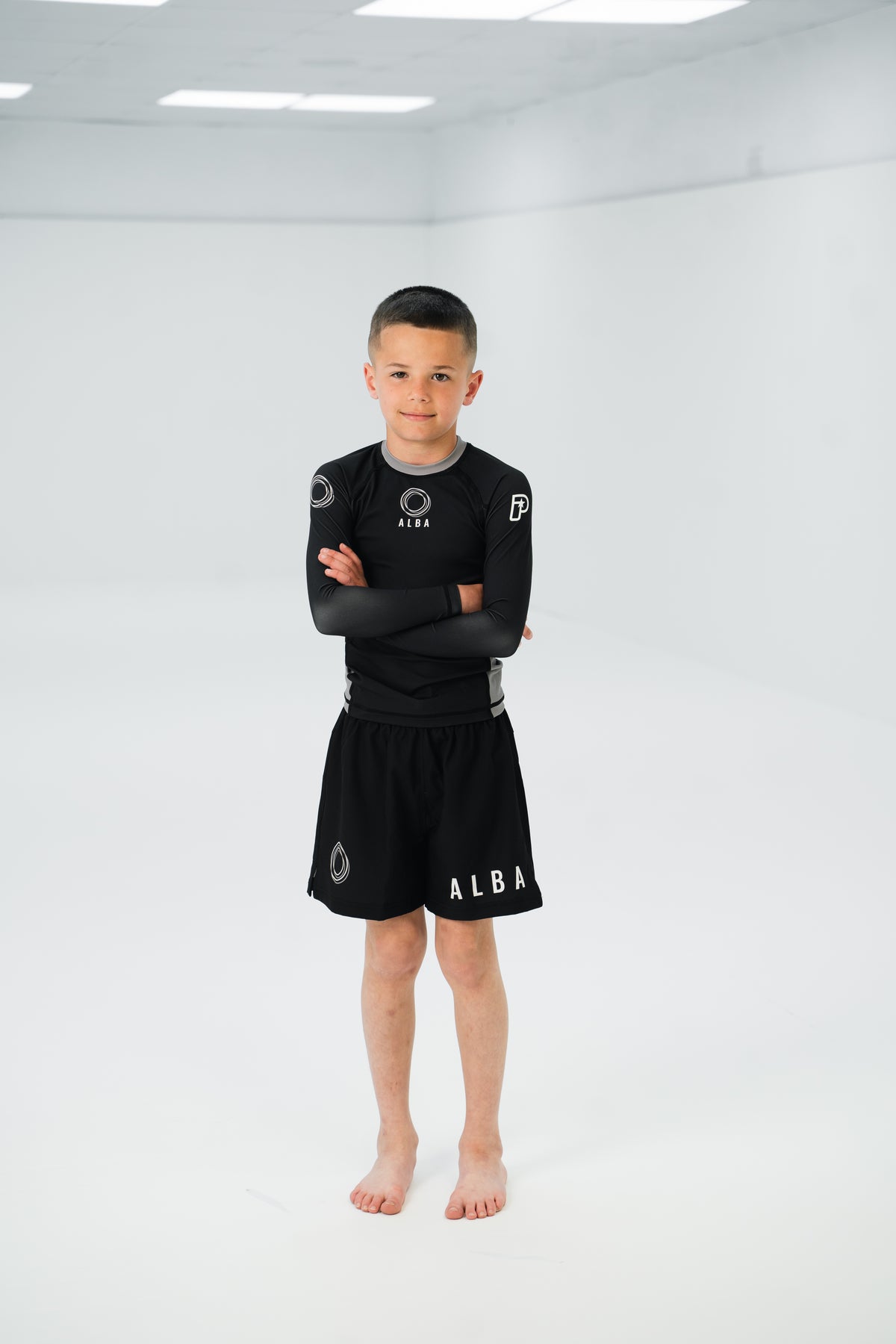 A L B A Kids Club Board Shorts - Black Shorts