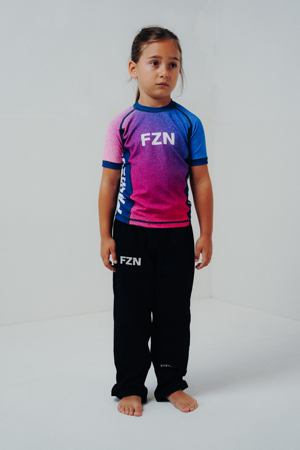 FZN Kids Pink Marble Rashguard - Pink Rashguard