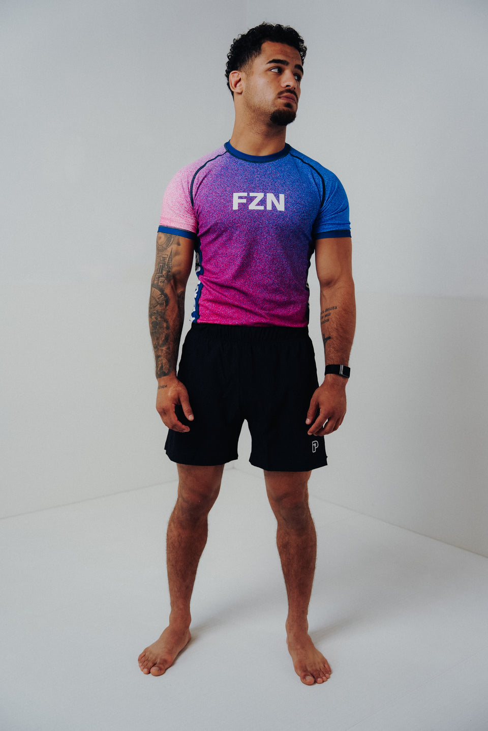 FZN Pink Marble Rashguard - Pink Rashguard