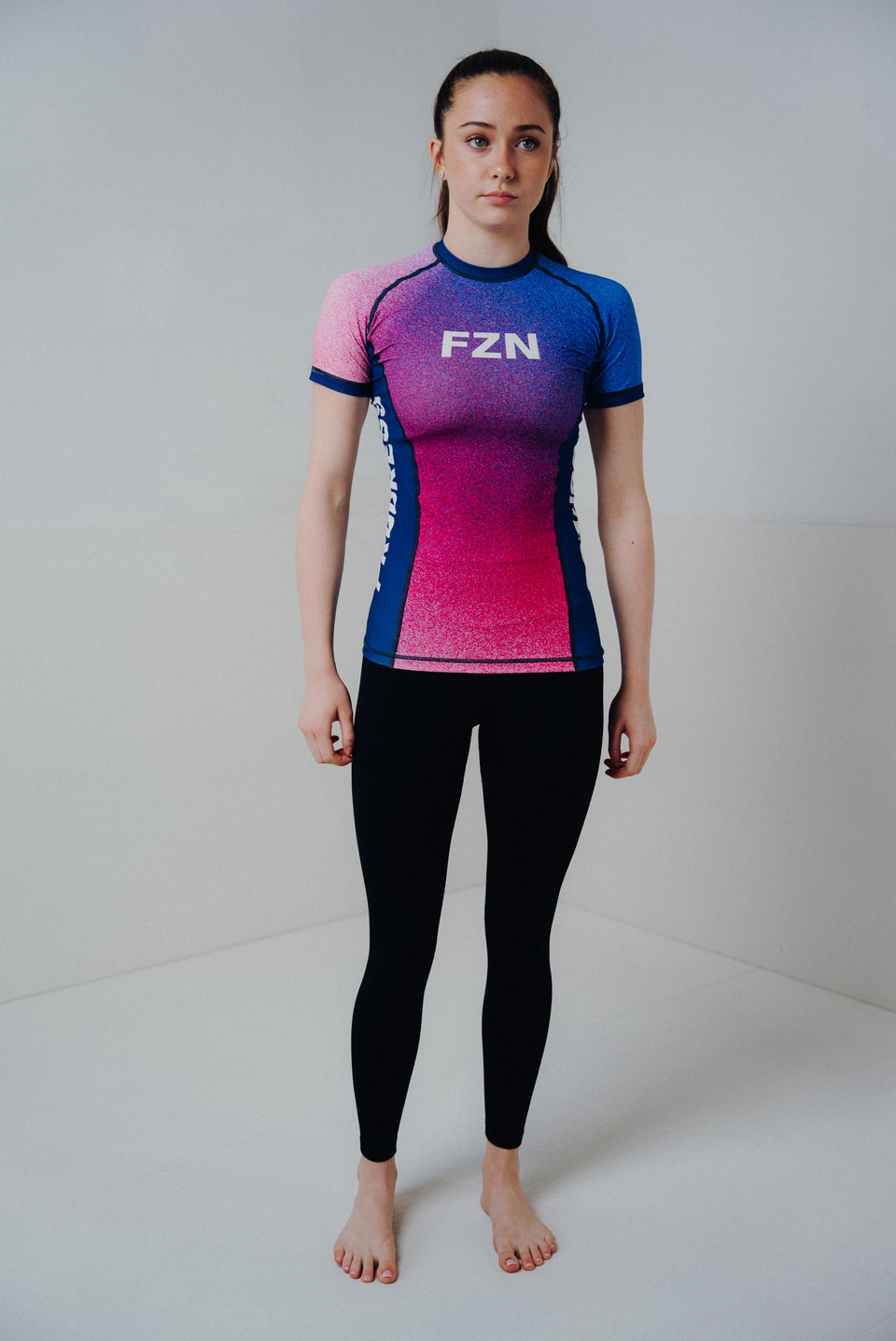 FZN Women's Pink Marble Rashguard - Pink Rashguard