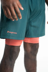 Academy + Deep Forest Green Hybrid Shorts Shorts