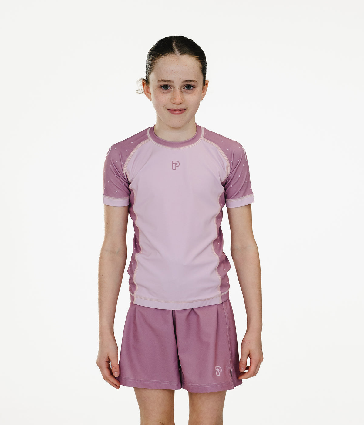 Kids Academy + Baby Pink Rashguard Rashguard XS