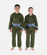 Kids Academy Gi - Forest Green (with FREE Whitebelt) Kimono