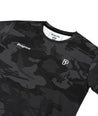 Camo rolling tee, the perfect fusion between tee and a bjj rashguard. Ultimate comfort and ideal for all types of bjj or grappling. Front image of the camo rolling tee.