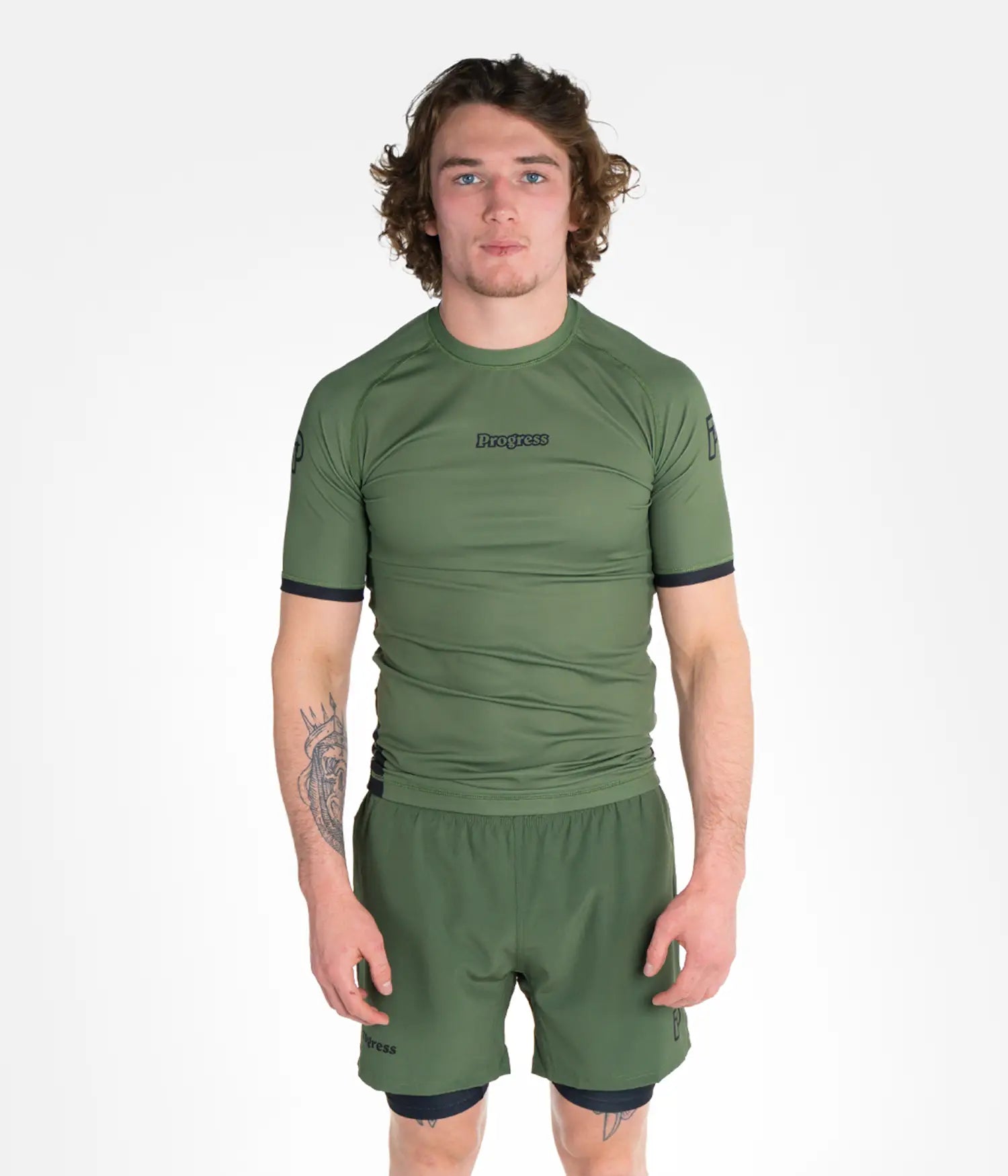 Academy + Rashguard - Khaki Rashguard XS
