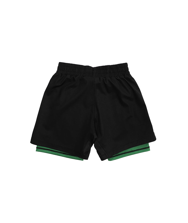 Kids Bengal Hybrid Shorts - Green