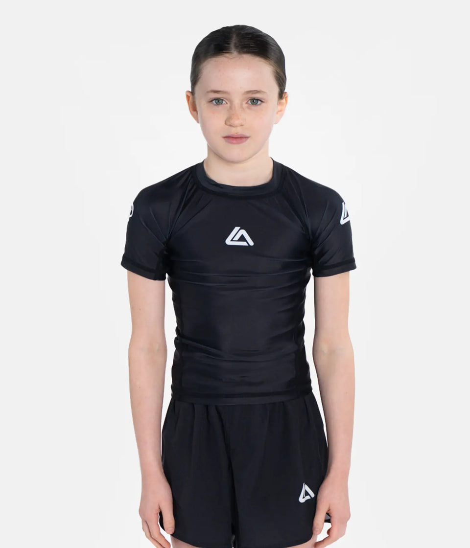 Kids RGA Classic Rashguard - Black Rashguard XS