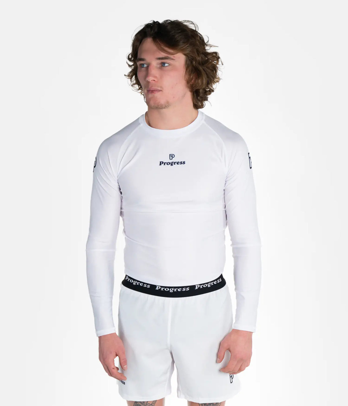 Academy Rashguard Longsleeve - White Rashguard