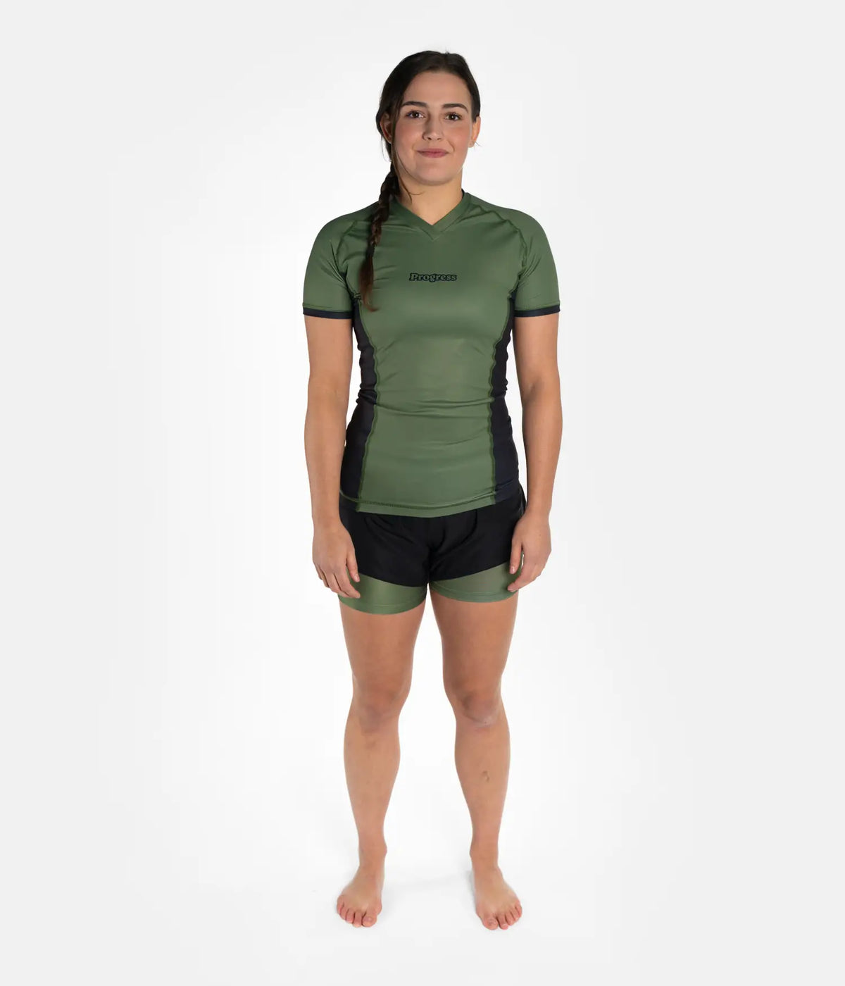 Academy + Khaki Women's Rashguard Rashguard