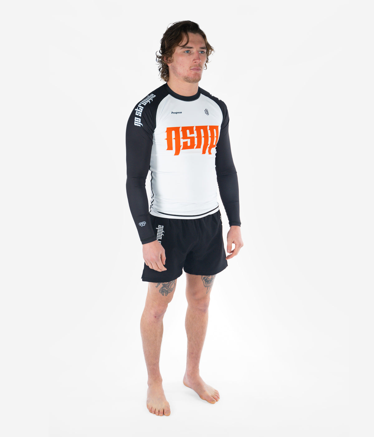 NSNP Metal Longsleeve Rashguard - White Rashguard