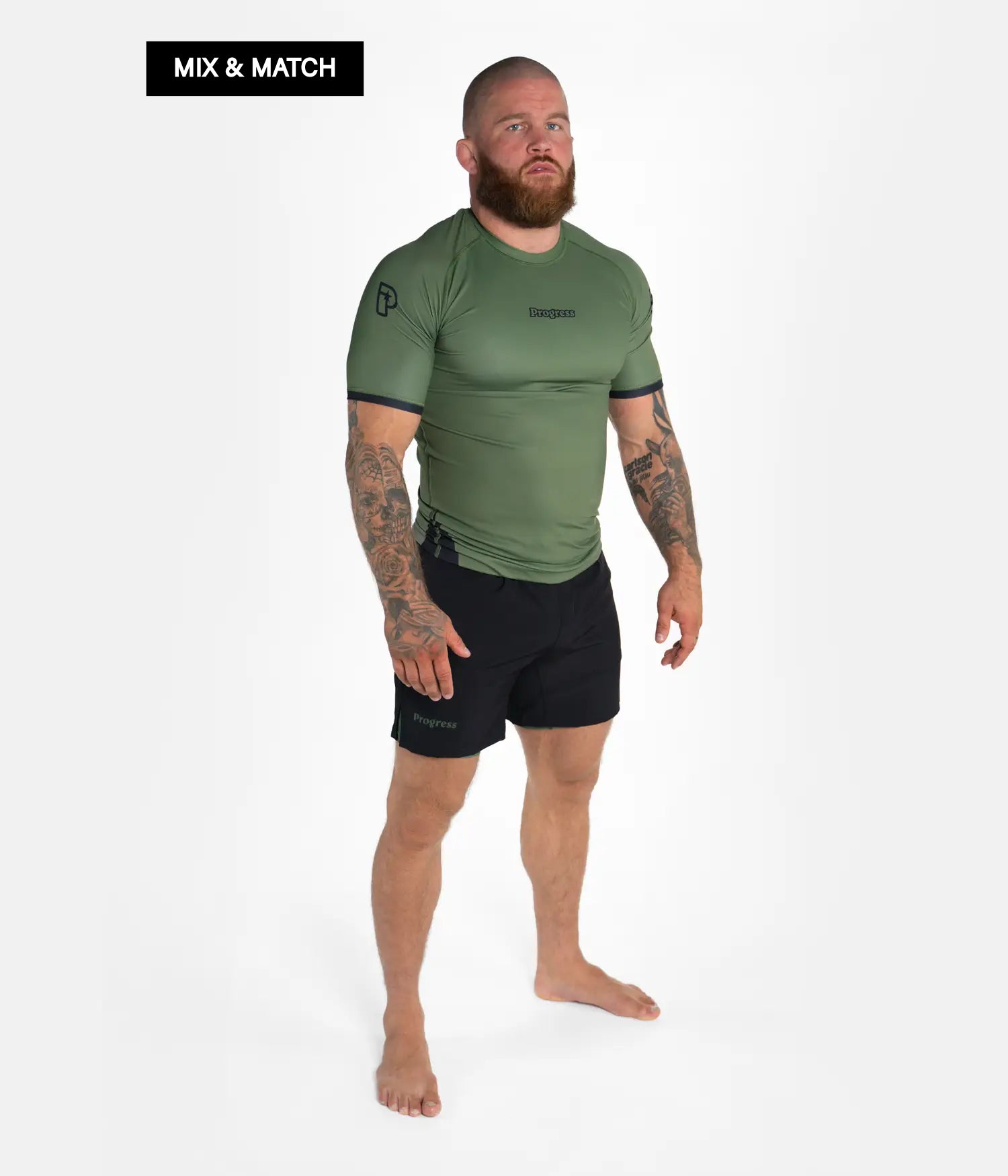 Academy + Rashguard - Khaki Rashguard