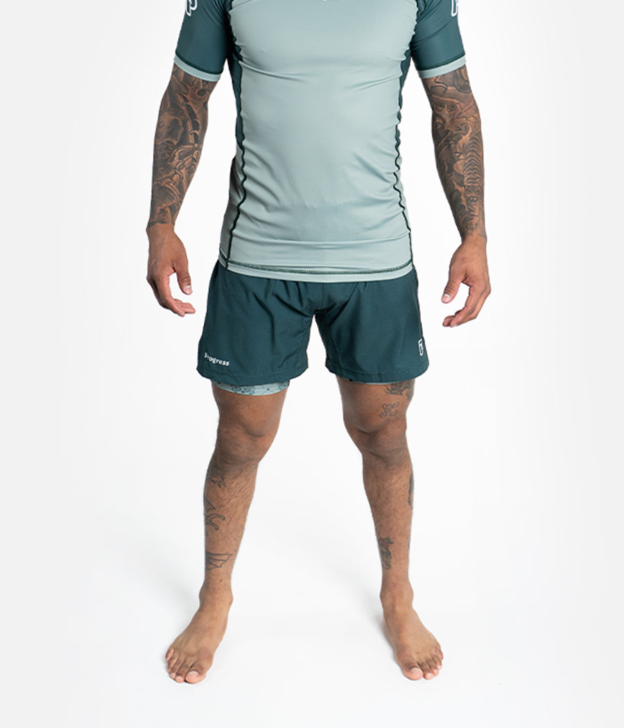 Calavera Hybrid Shorts - Olive Shorts XS