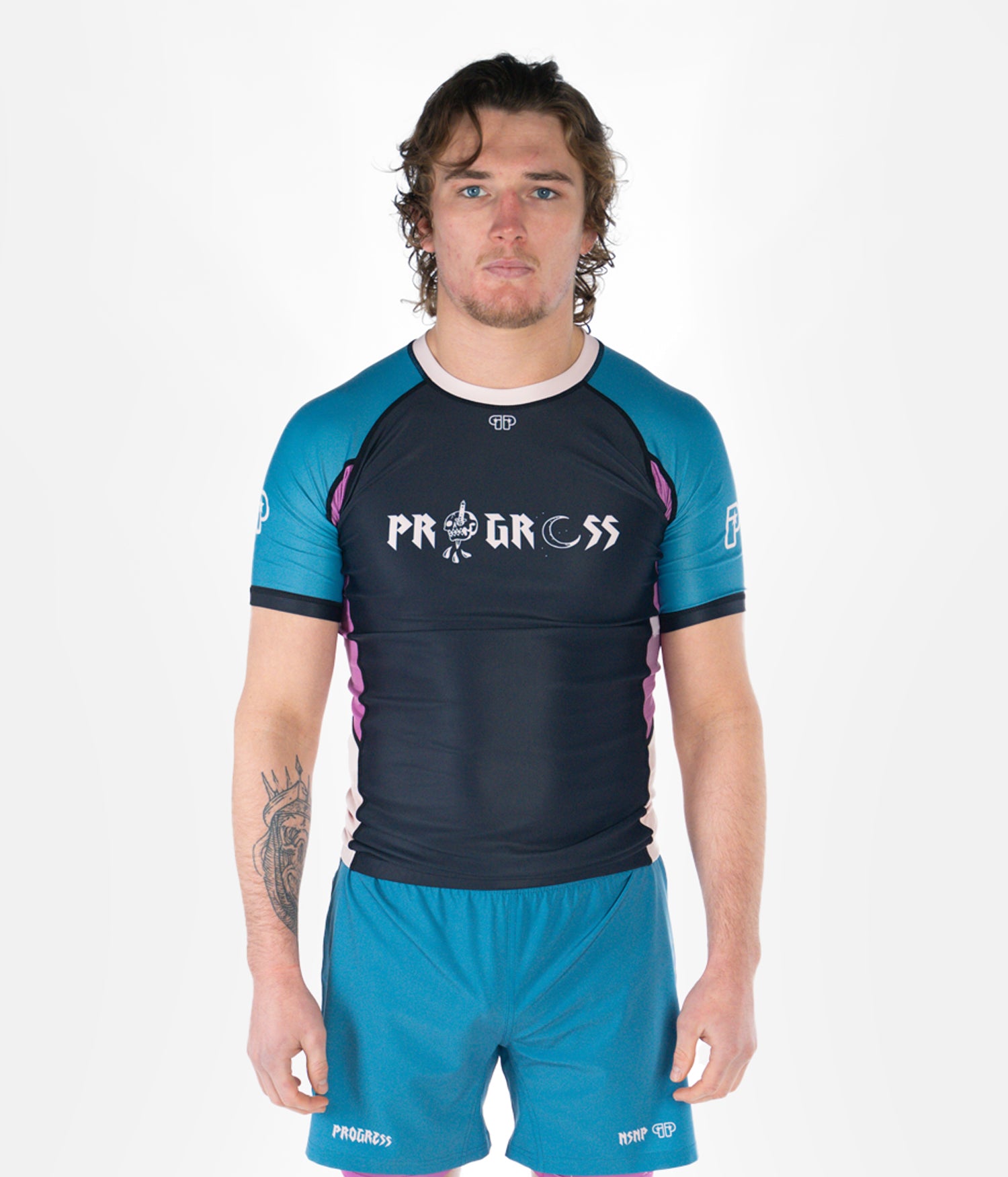 The Occult Rashguard Blue | Progress Jiu Jitsu – Progress Jiu Jitsu UK