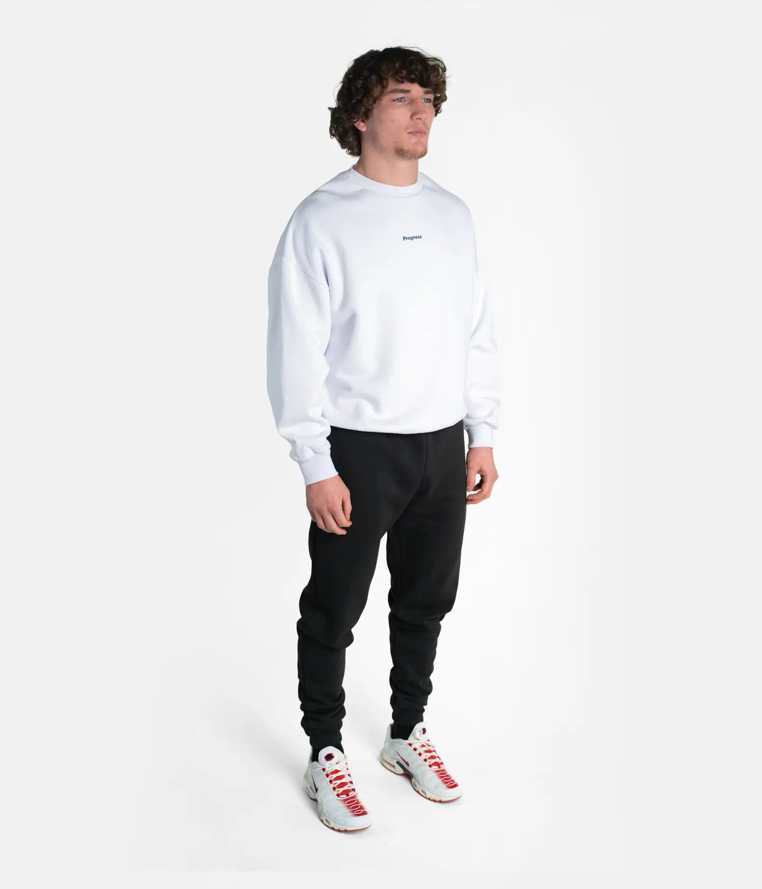 PRG Psychedelic Oversized Crewneck - White Crew