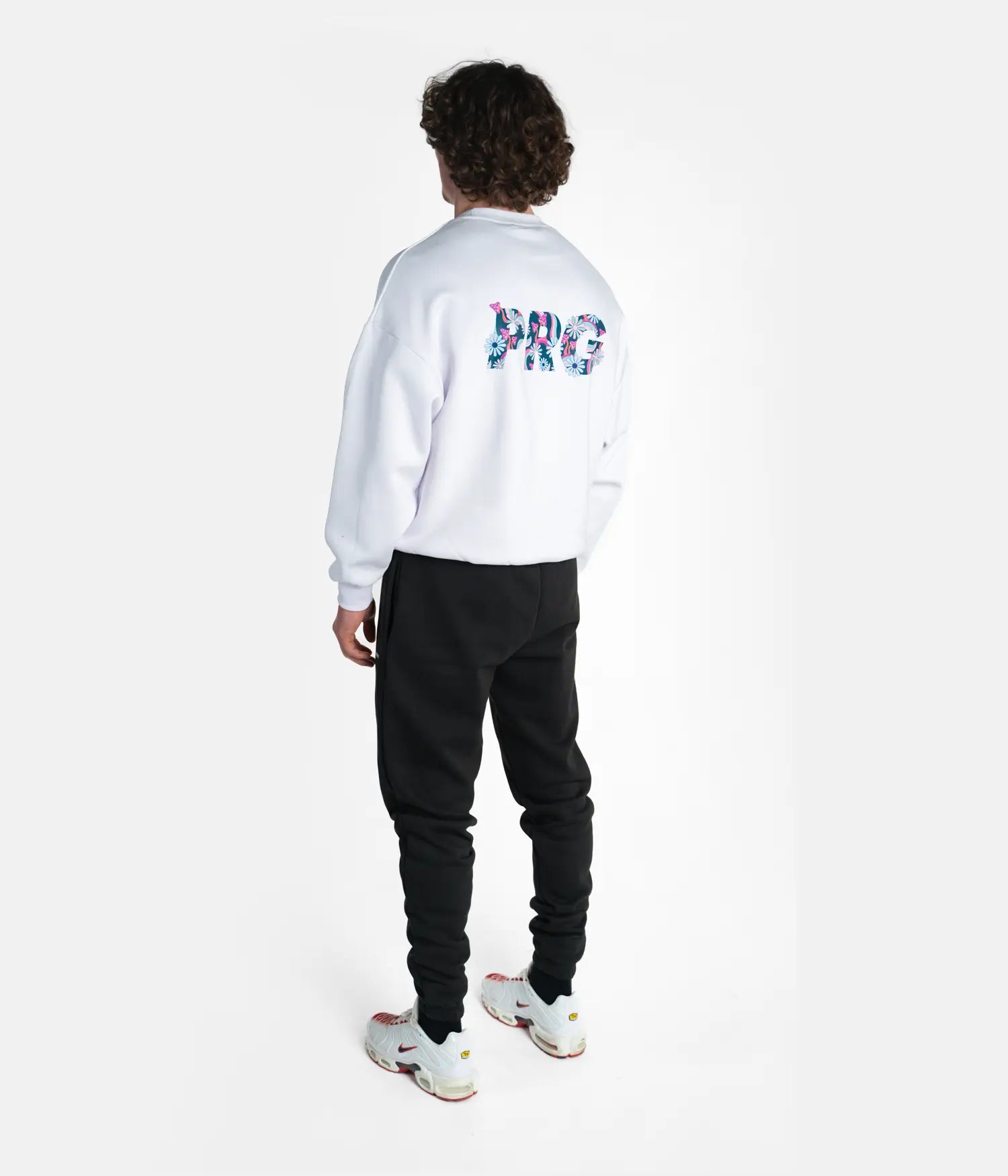 PRG Psychedelic Oversized Crewneck - White Crew