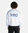 PRG Psychedelic Oversized Crewneck - White Crew