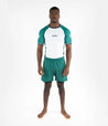Profile Rashguard - White & Green Rashguard